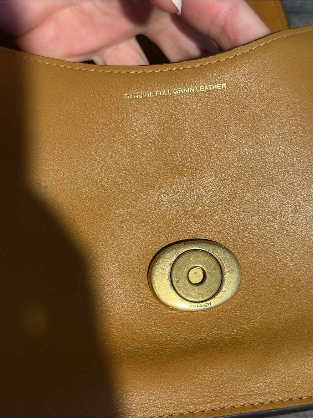 Coach Chain Tabby Shoulder Bag 26 Honey Brown - Picture 14 of 17